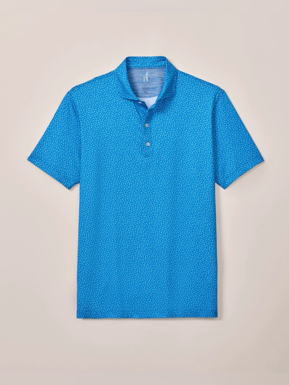 Johnnie-O Plumeria Featherweight Polo Palisades Blue Floral XL NWT